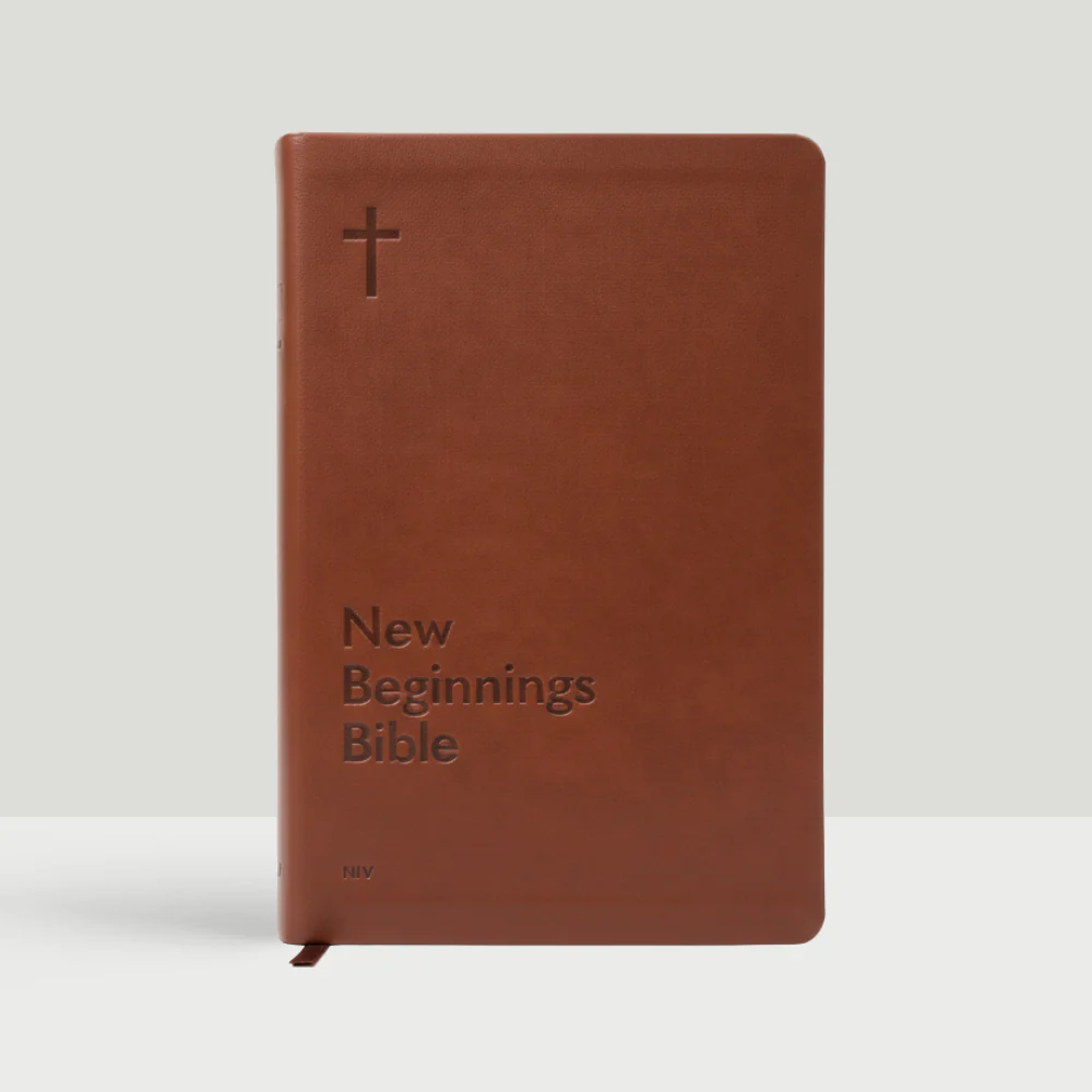 NIV New Beginnings Bible - For New Christians - PU Brown