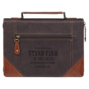 Bible Case Large Stand Firm Espresso/Honey-Brown