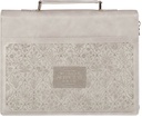Bible Case Medium My Grace Is Sufficient Wildflower Taupe