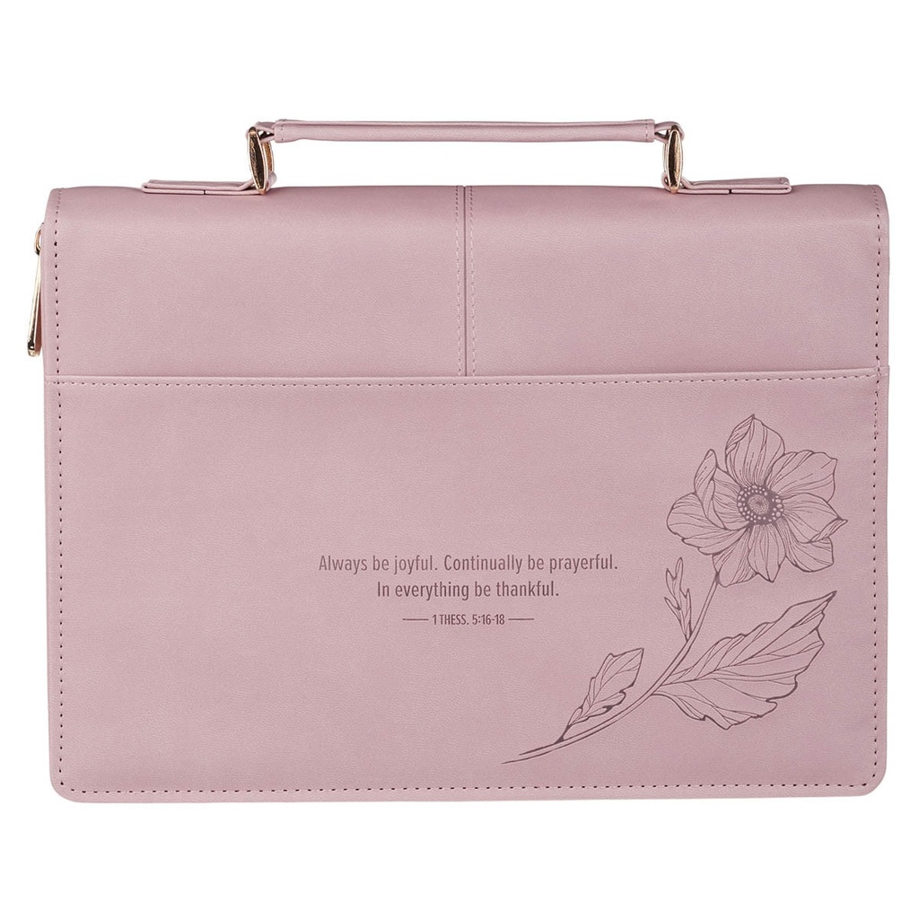 Bible Case Medium Be Joyful Fashion Dusty Mauve