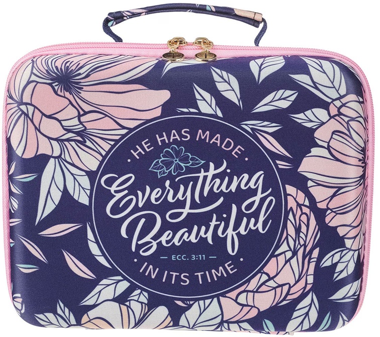 Bible Organizer Hardcover Floral Everything Beautiful Ecc. 3:19