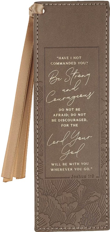 Pagemarker Strong and Courageous Brown Faux Leather 