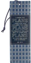 Pagemarker Plans Modern Blue Grid Faux Leather