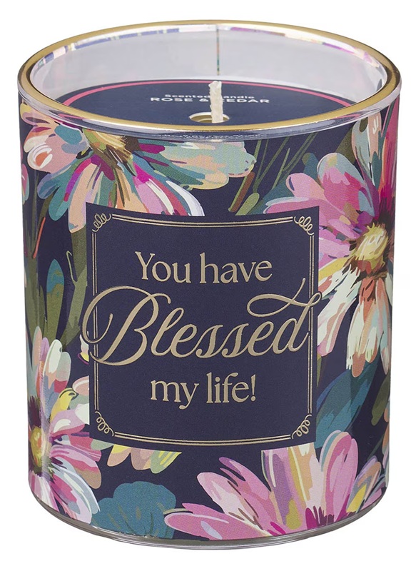 Glass Candle You Have Blessed My Life