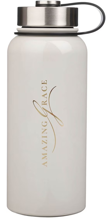 Water Bottle SS White Amazing Grace