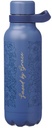 Water Bottle Saved By Grace Blue Floral Stainless Steel