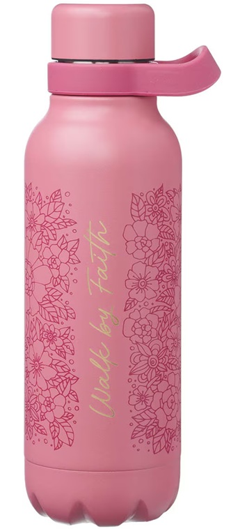 Water Bottle Walk By Faith Rose Floral Stainless Steel