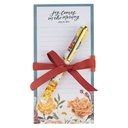 Magnetic Notepad and Pen Gift Set Joy Comes In The Morning 