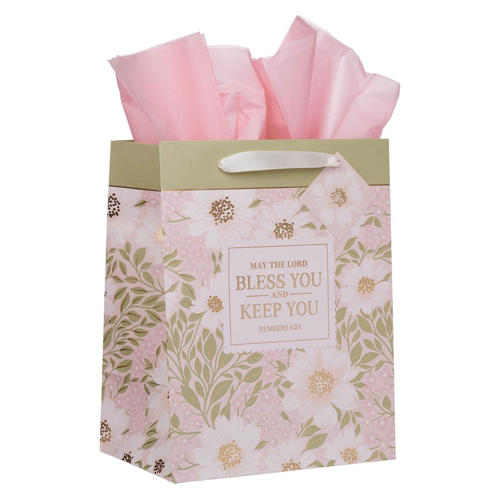 Gift Bag LG Portrait Bless You And Keep You Num. 6:24