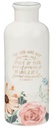 Table Vase Not Given Us a Spirit of Fear Teal Floral