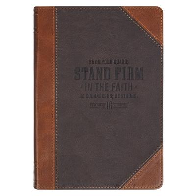 Journal Classic Two-tone Brown Stand Firm 1 Cor. 16:13