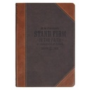 Journal Classic Two-tone Brown Stand Firm 1 Cor. 16:13