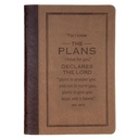 Journal Plans Cocoa Brown and Taupe Classic Faux Leather