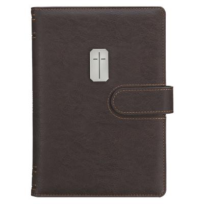 Journal Cover w/Lined Insert Brown Cross/Man of God 1 Tim. 6:11