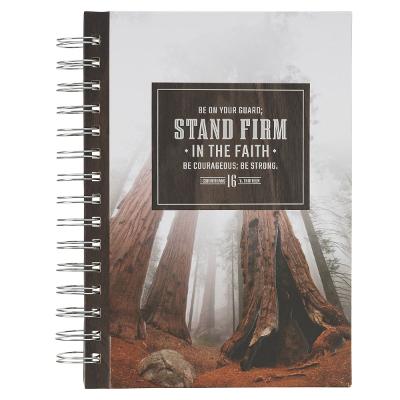 Journal Spiral Brown Stand Firm In The Faith 1 Cor. 16:13