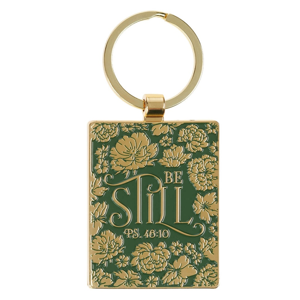 Keyring Be Still Green Ps. 46:10