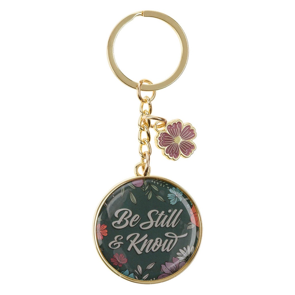 Keyring Be Still & Know Medallion Ps. 46:10