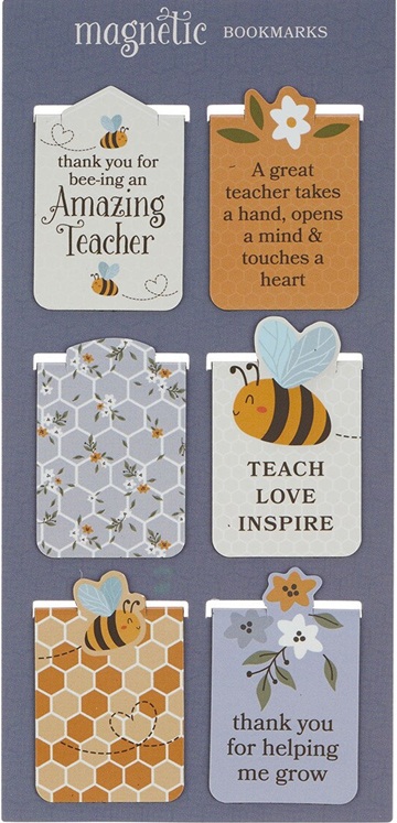 Pagemarker Magnetic Bookmark Set Amazing Teacher Bees