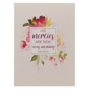 Notebook His Mercies Are New Every Morning Red Floral Medium