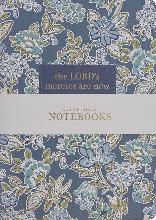 Notebook Set Morning Mercies Blue and Green Floral 3Pk