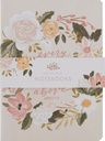 Notebook Set Medium 2pc Cream Green Floral