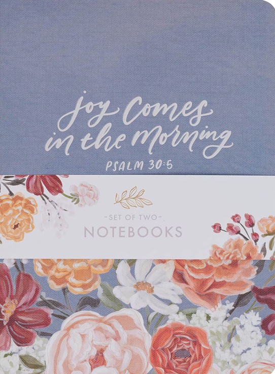 Notebook Set Medium 2pc Blue Pink Floral