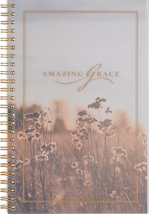 Notebook Spiral PVC Cover Amazing Grace Is. 53:5