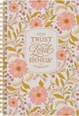 Notebook Spiral Pink Floral Those Who Trust In The Lord Isa. 40:31