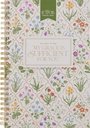 Notebook Spiral Cream Floral My Grace Is Sufficient 2 Cor. 12:9