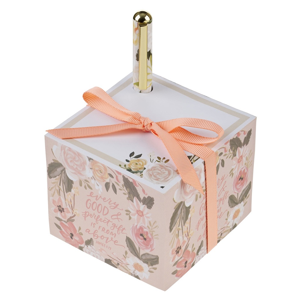 Note Block with Pen Set Every Good and Perfect Gift