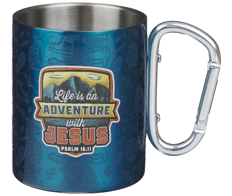 Mug SS Blue Adventure With Jesus Ps. 16:11