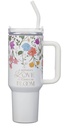 Tumbler SS White Floral A Mother's Love 2 Cor. 12:9