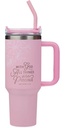 Tumbler SS Pink With God All Things Matt. 19:26