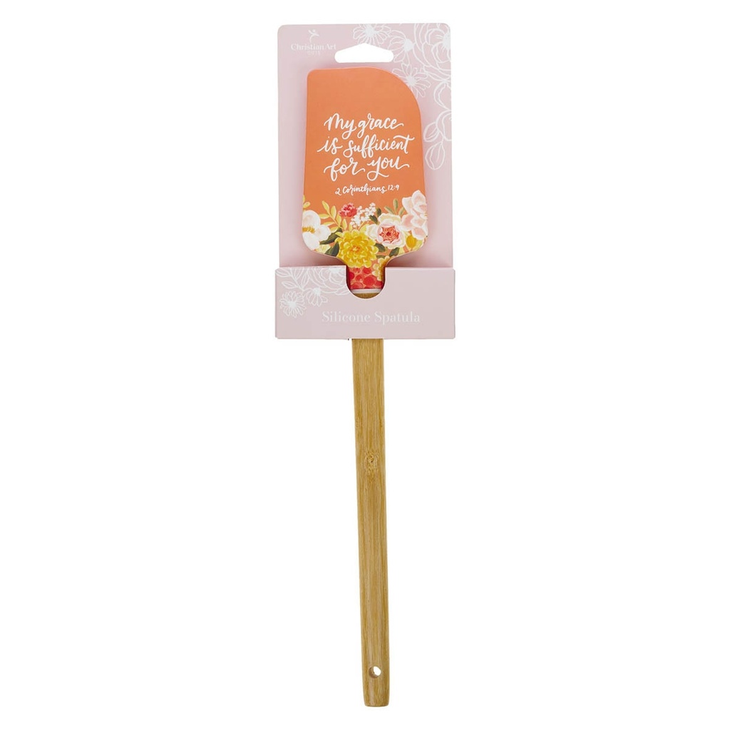 Spatula My Grace Is Sufficient For You Orange 