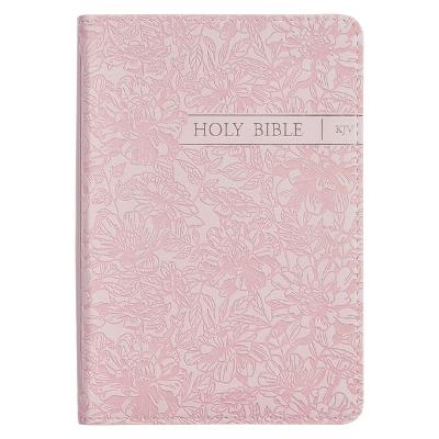KJV Pocket Bible Blush Rose Faux Leather