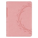 KJV Compact Large Print Crown of Thorns Pink Faux Leather