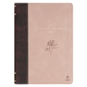 NLT Spiritual Growth Bible Brown/Blush Pink Faux Leather