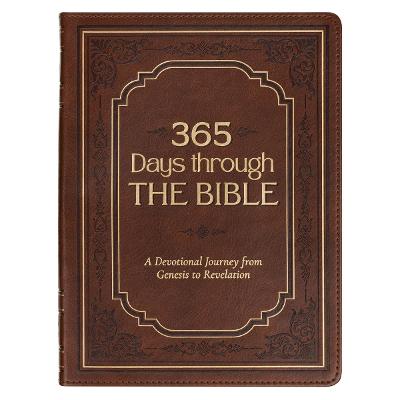365 Days Through The Bible Chestnut Brown Devotional