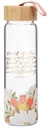 Water Bottle Trust In The Lord Floral Glass