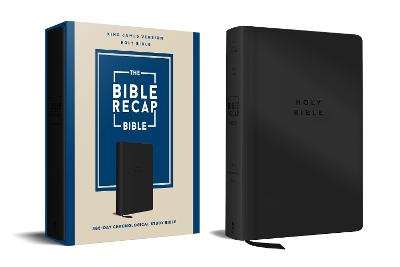 KJV Bible Recap 365-Day Chronological Study Bible Black