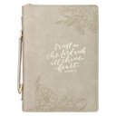 Bible Case Medium Trust In The Lord Taupe 