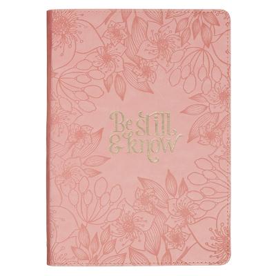 Journal Classic Be Still and Know Pink Floral 