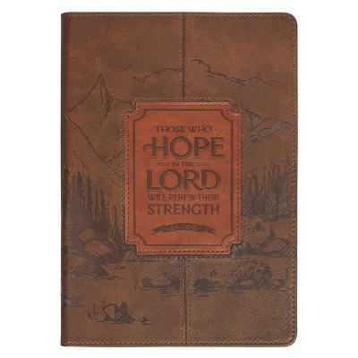 Journal Classic Hope in the Lord Chestnut Brown 
