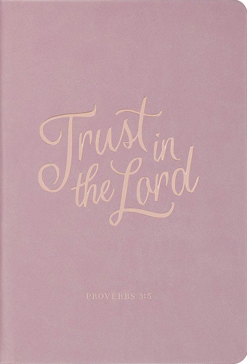Journal Trust In The Lord Mauve Hardcover