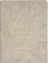Journal Prompted Prayer Changes Things Taupe Zip