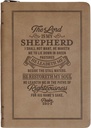 Journal Slimline The Lord Is My Shepherd Tan Zip