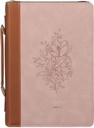 Bible Case Large Trust Mottled Blush Faux Leather