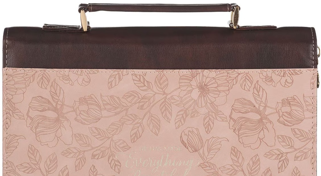 Bible Case Large Everything Beautiful Blush Floral 