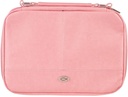 Bible Case Large Organiser Two-Fold Pink Faux Leather 