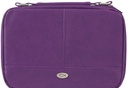Bible Case Large Organiser Two-Fold Purple Faux Leather 